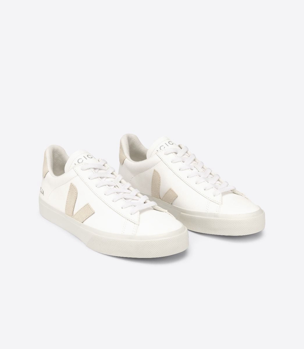 Zapatillas Veja Tienda En Linea - Campo Chromefree Hombre Blancas Beige